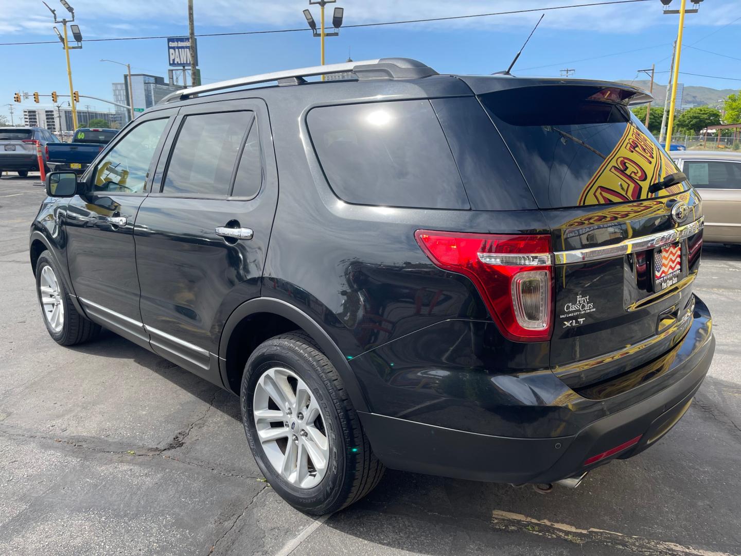2013 Black /Black Ford Explorer XLT (1FM5K8D86DG) with an 3.5 Liter V6 engine, Automatic transmission, located at 801 South State Street, Salt Lake City, UT, 84111, (801) 328-0098, 40.751953, -111.888206 - Features Top Features: 4WD/AWD, Parking Sensors, Alloy Wheels, Rear Air Conditioning, Bluetooth Technology, Rear View Camera, Fold-Away Third Row, Satellite Radio Ready, Front Seat Heaters, Third Row Seat, Leather Seats Basic Features: ABS Brakes, Auxiliary Audio Input, Power Locks, Rear Defro - Photo#6